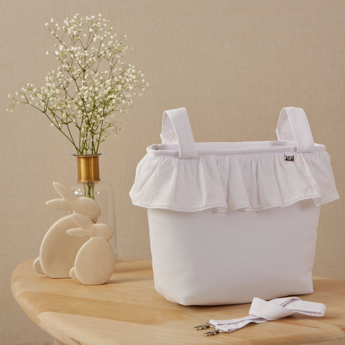 *MADE TO ORDER* Plumeti Tote Bag with Frill