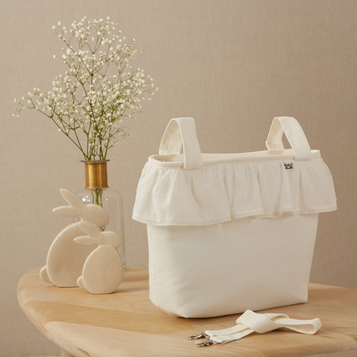*MADE TO ORDER* Plumeti Tote Bag with Frill