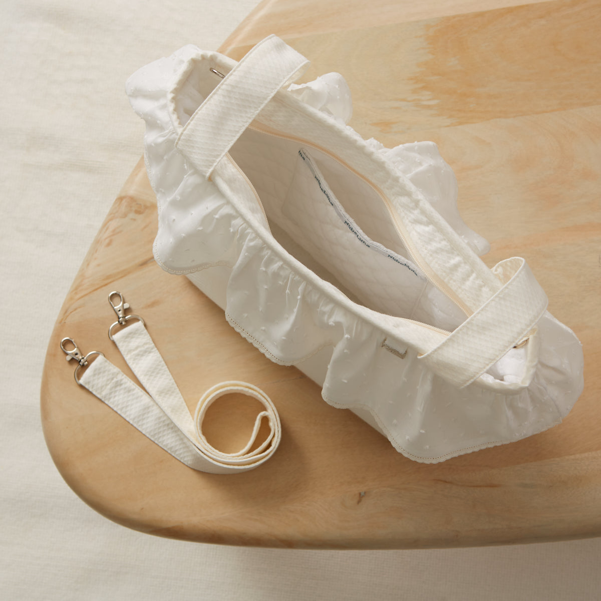 *MADE TO ORDER* Plumeti Tote Bag with Frill