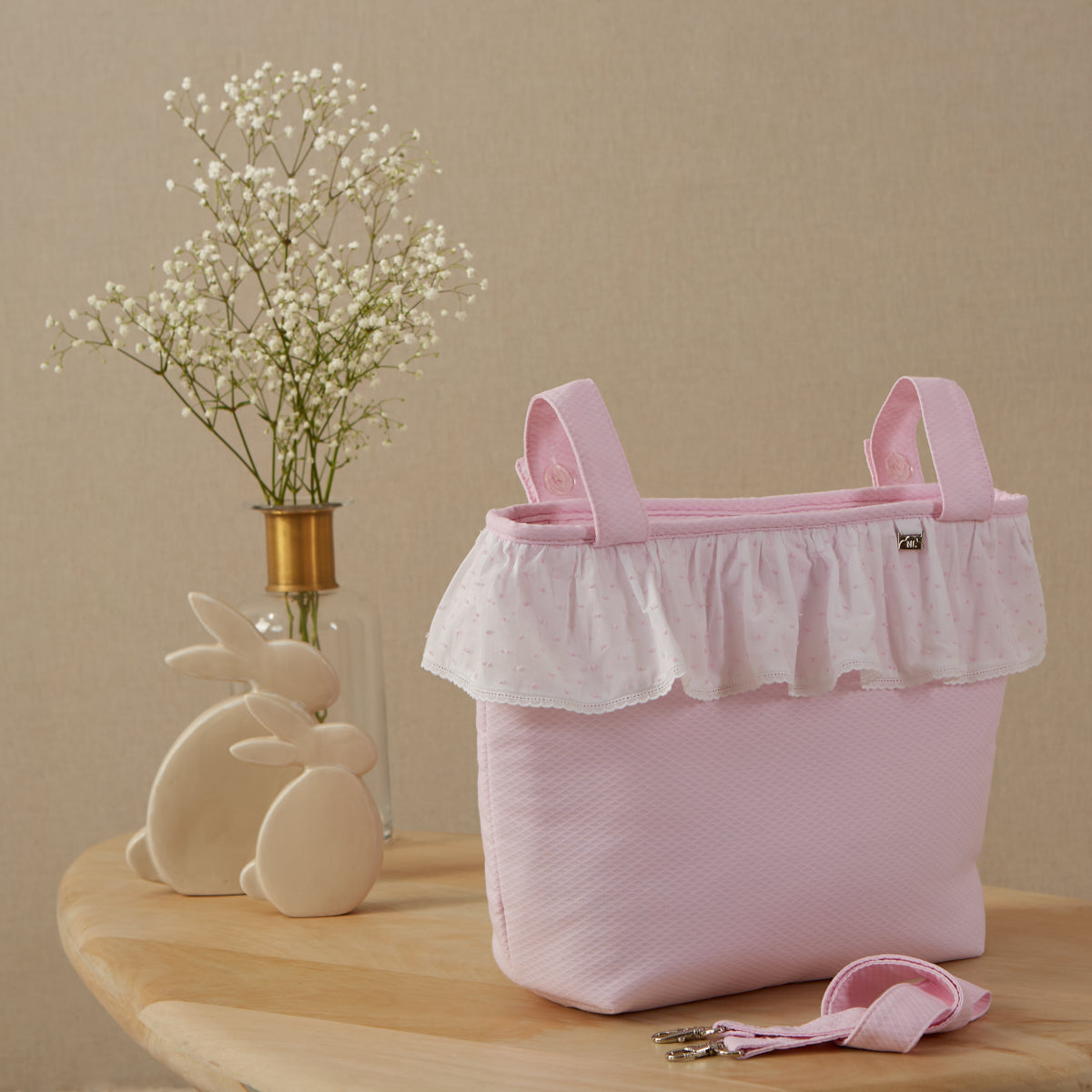*MADE TO ORDER* Plumeti Tote Bag with Frill