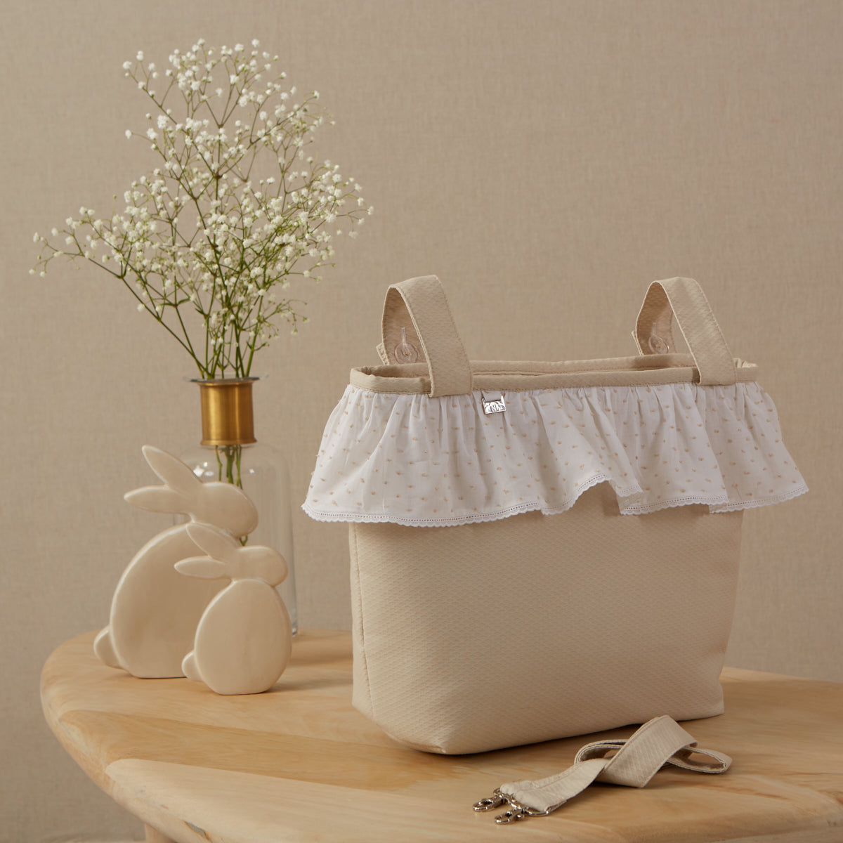 *MADE TO ORDER* Plumeti Tote Bag with Frill