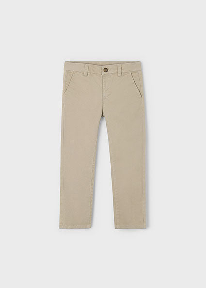 Mayoral Boys Smart Cotton Chinos | Beige, Grey & Navy Trousers (4–10 Years)