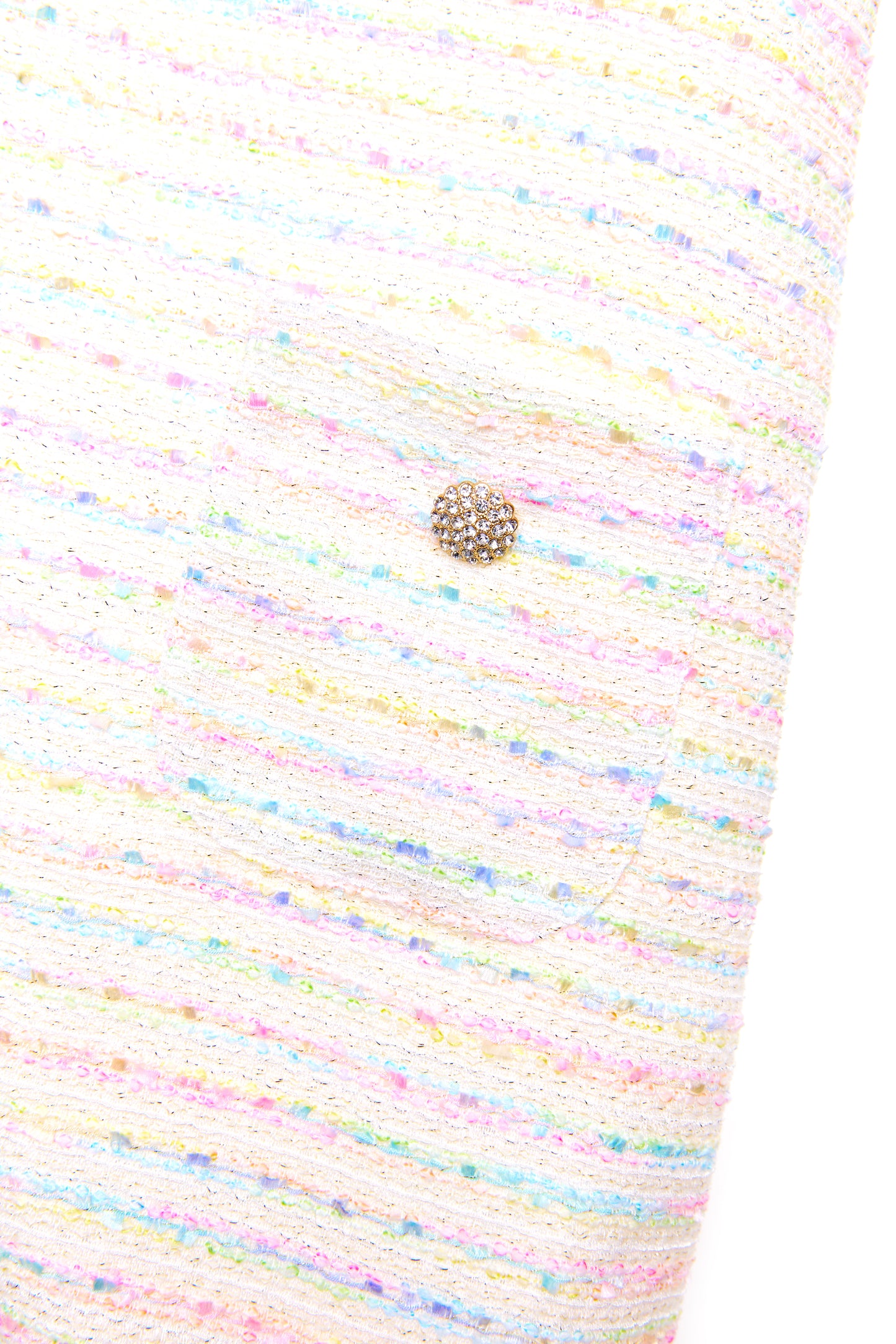 SS25 BCBG Cream Tweed Dress