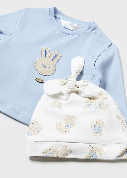 Mayoral Baby Blue Bunny Outfit Set