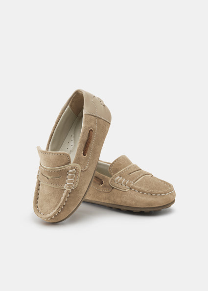 Mayoral Sand Suede Loafers