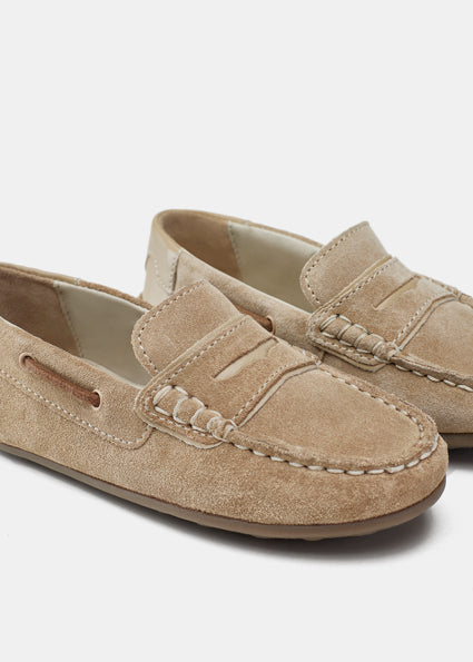 Mayoral Sand Suede Loafers