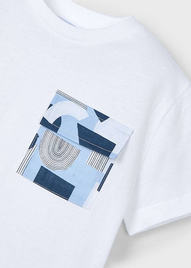 SS25 Mayoral Casual T-Shirt and Printed Shorts Set