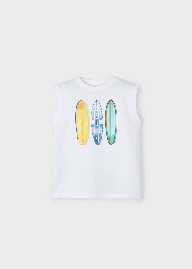 SS25 Mayoral Surfboard Casual Vest and Shorts Set
