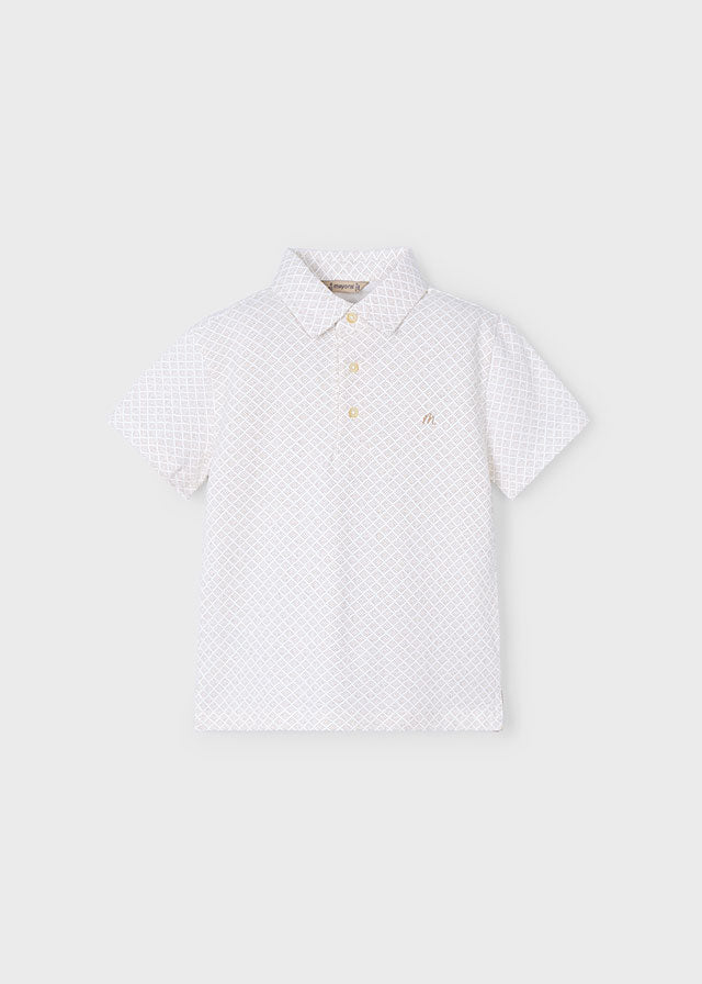 SS25 Mayoral Smart Polo Top and Linen Bermuda Shorts Set