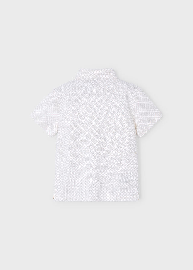 SS25 Mayoral Smart Polo Top and Linen Bermuda Shorts Set