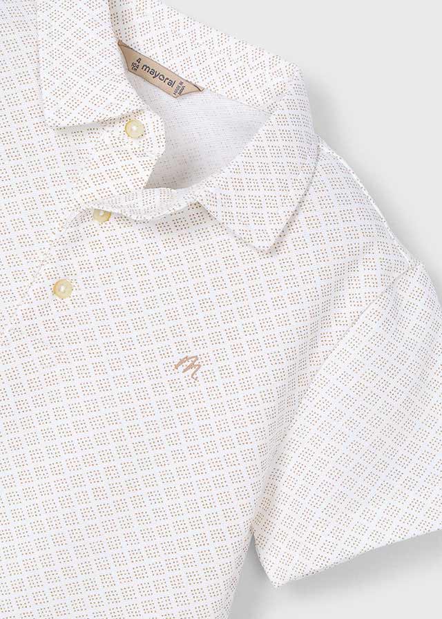 SS25 Mayoral Smart Polo Top and Linen Bermuda Shorts Set
