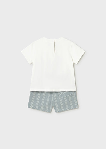 Mayoral Boys Jade Green Scooter Shorts Set | Scooter Bermuda Shorts Set (12M– 4Y)