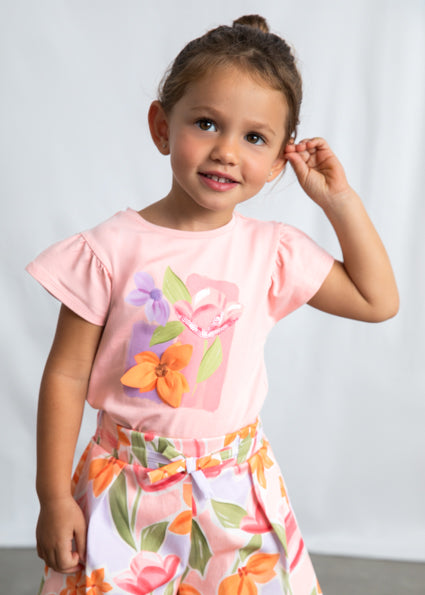Mayoral Girls Blossom Floral Shorts Set | 2-Piece Shorts Set (5–10 Years)