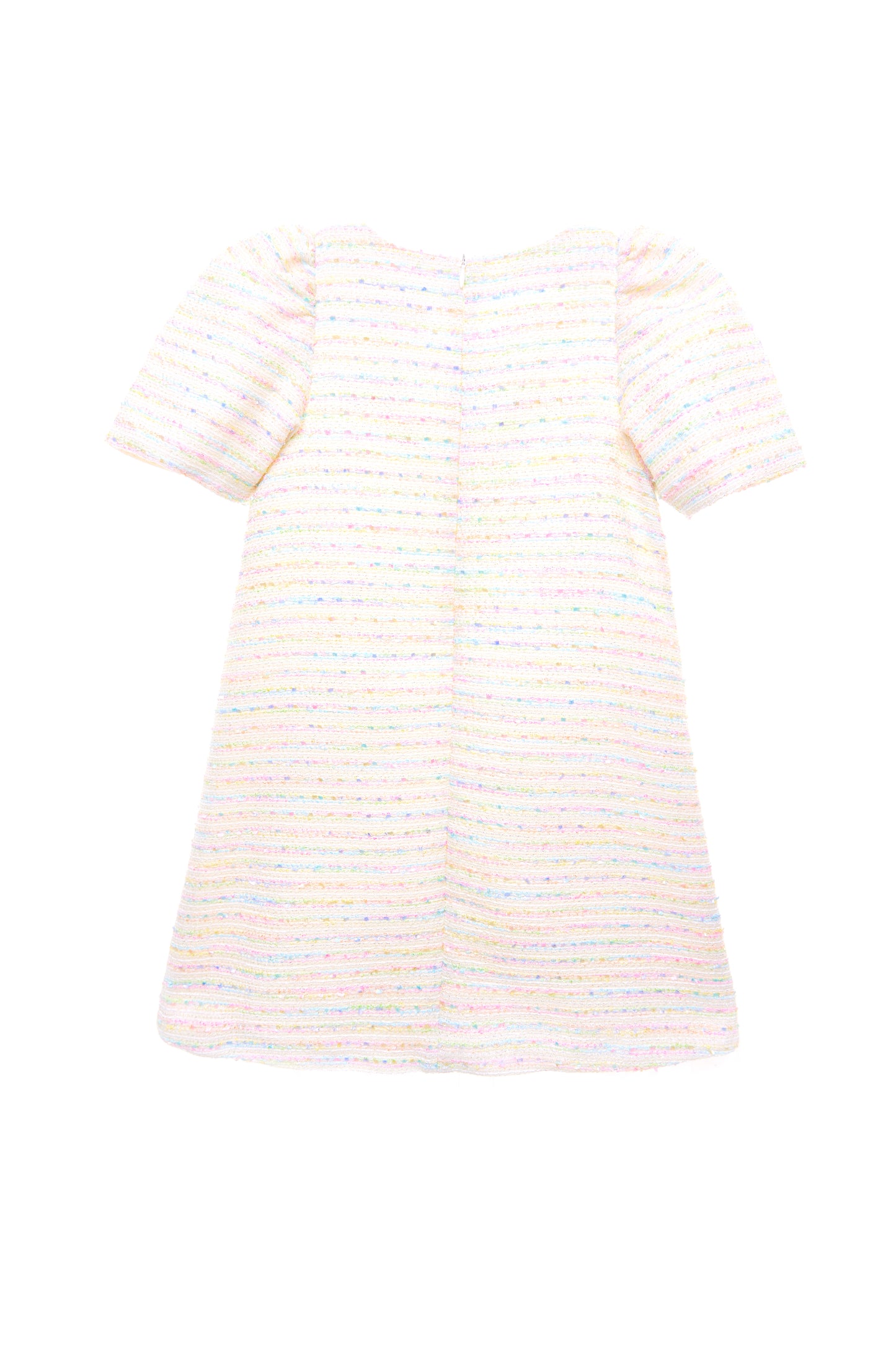 SS25 BCBG Cream Tweed Dress