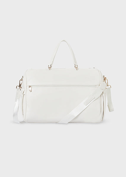 Mayoral Baby Changing Bag in Ivory | Stylish Travel Changing Holdall with Shoulder Strap
