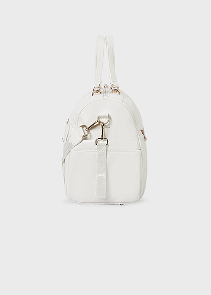 Mayoral Baby Changing Bag in Ivory | Stylish Travel Changing Holdall with Shoulder Strap
