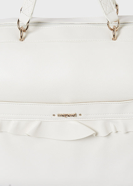 Mayoral Baby Changing Bag in Ivory | Stylish Travel Changing Holdall with Shoulder Strap