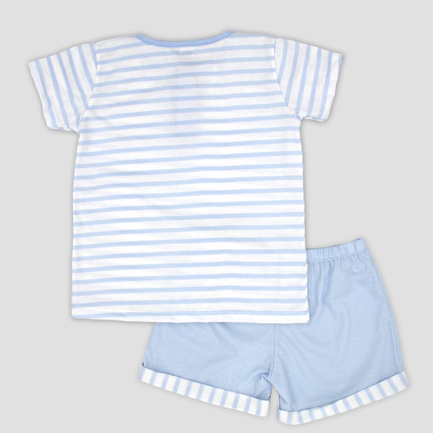SS25 Rapife Blue Striped Shorts Set