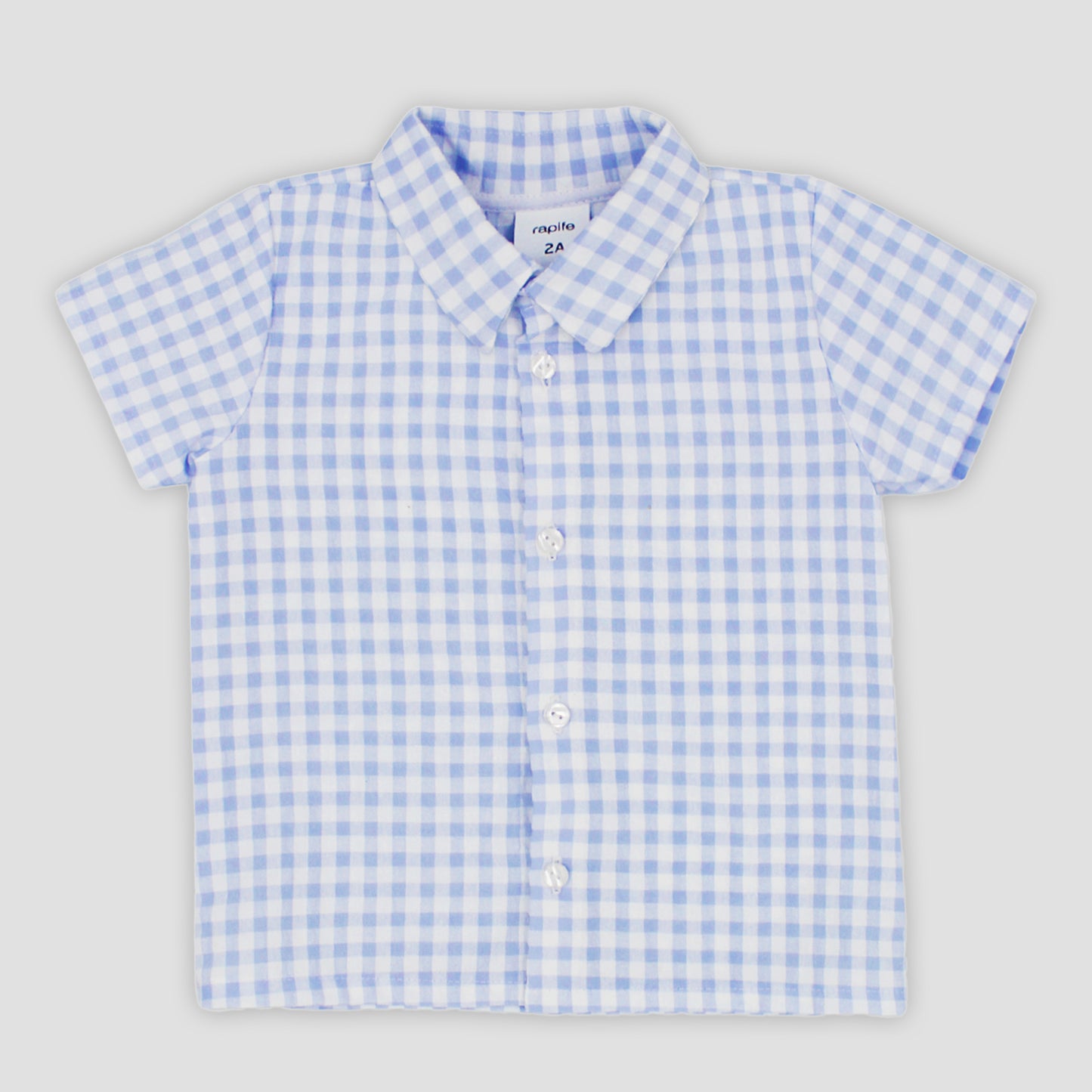 SS25 Rapife Blue Gingham Shirt & Shorts Set