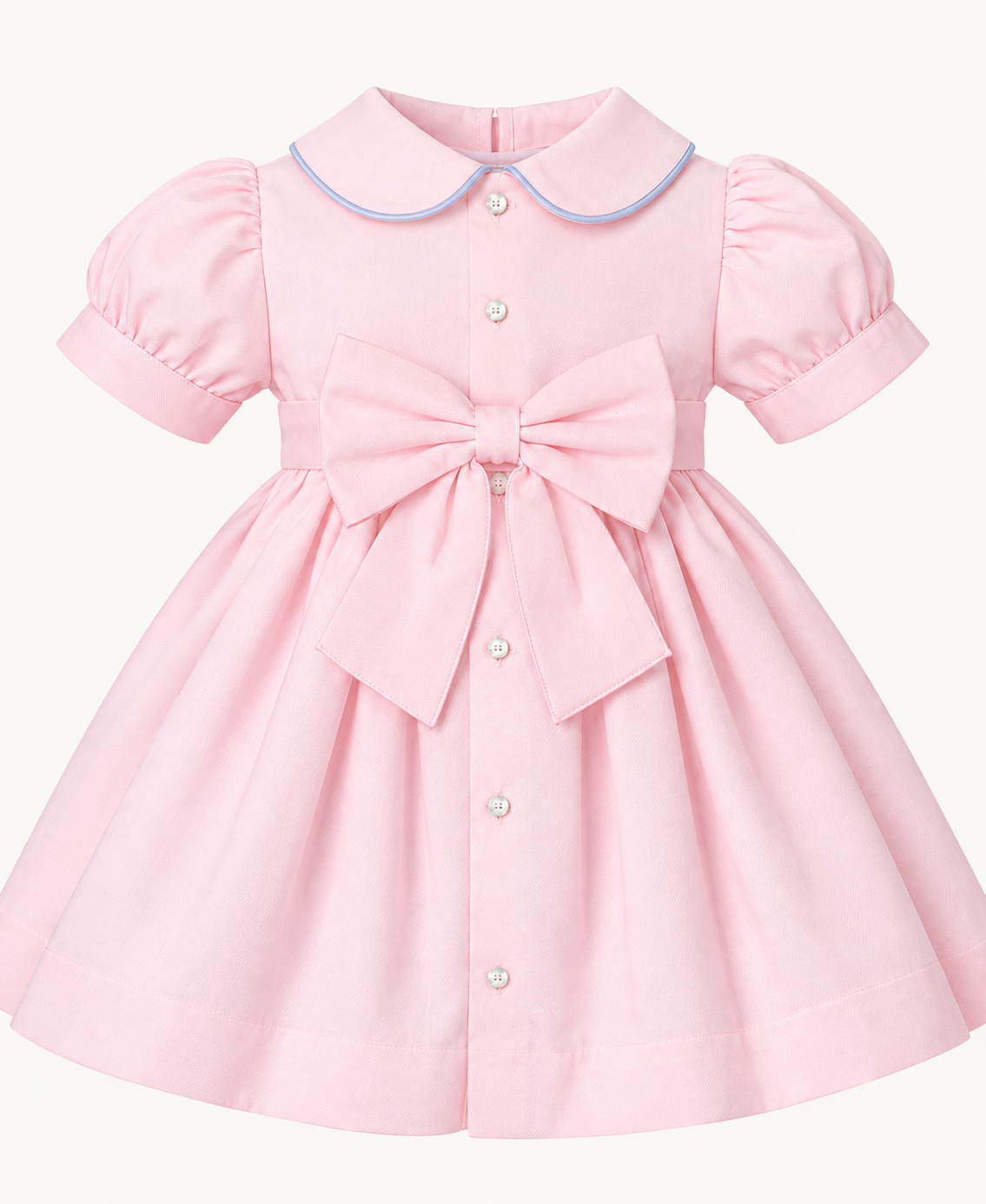 The Rosalie Dress -Pink & Blue Hand Smocked Girls Dress | 6m-6y