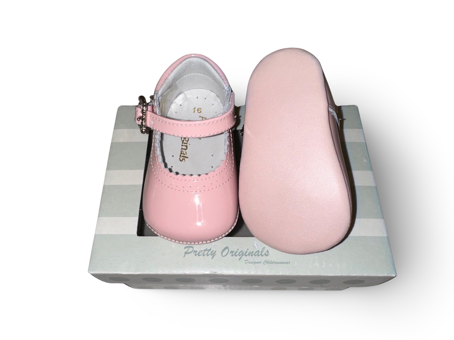 Pretty Originals Pink Patent Buckle Mary Jane
