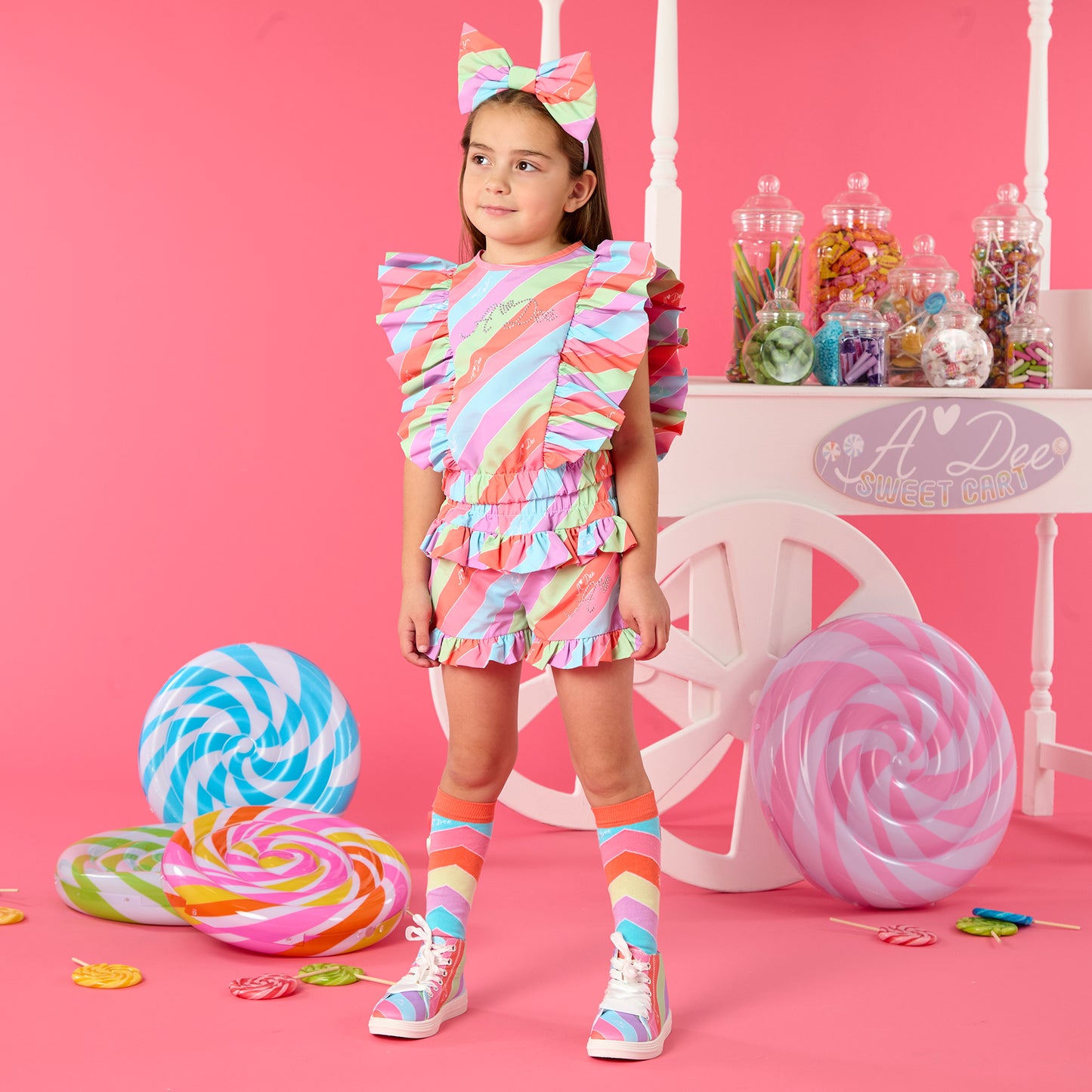 SS25 Adee "Effy" Lollipop Love Shorts Set