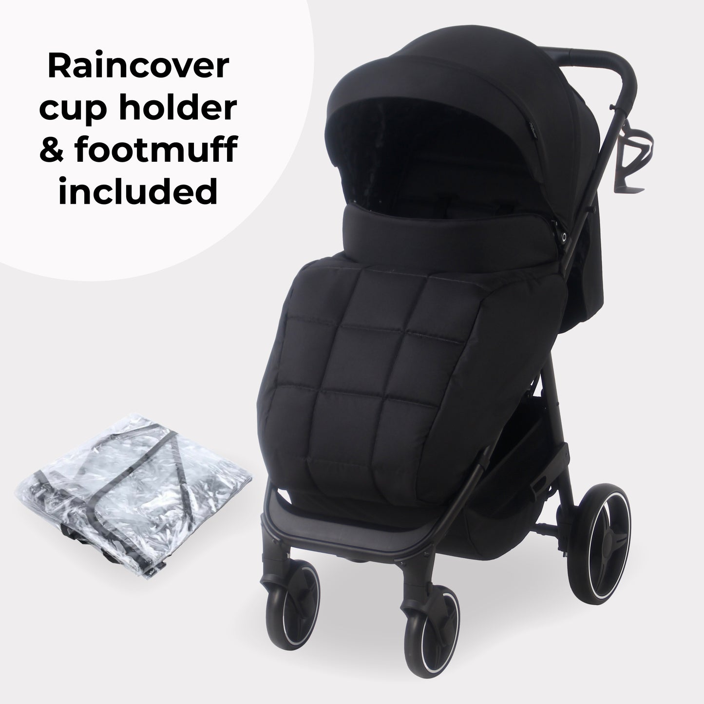 MB160 Pushchair - Black Leopard