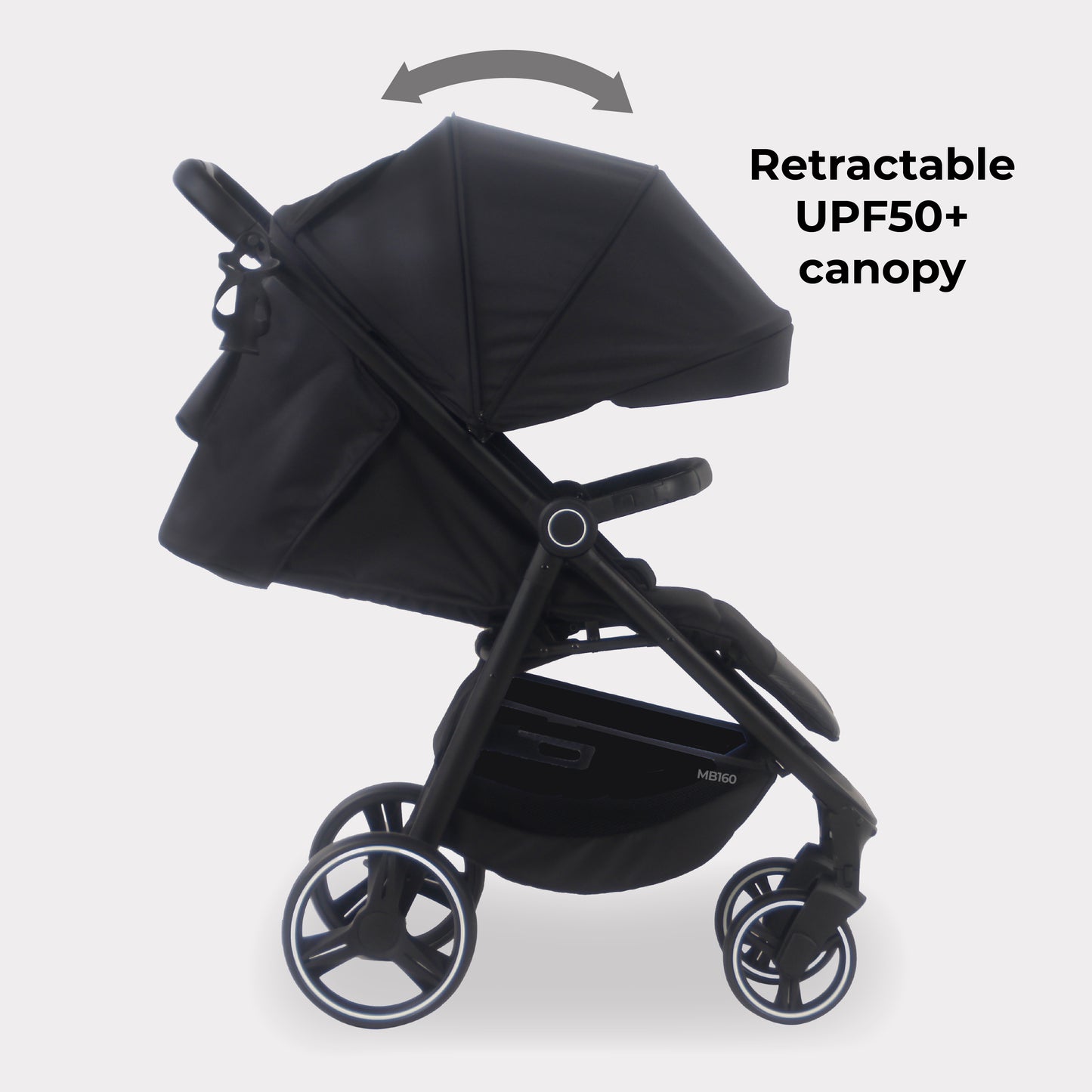 MB160 Pushchair - Black Leopard