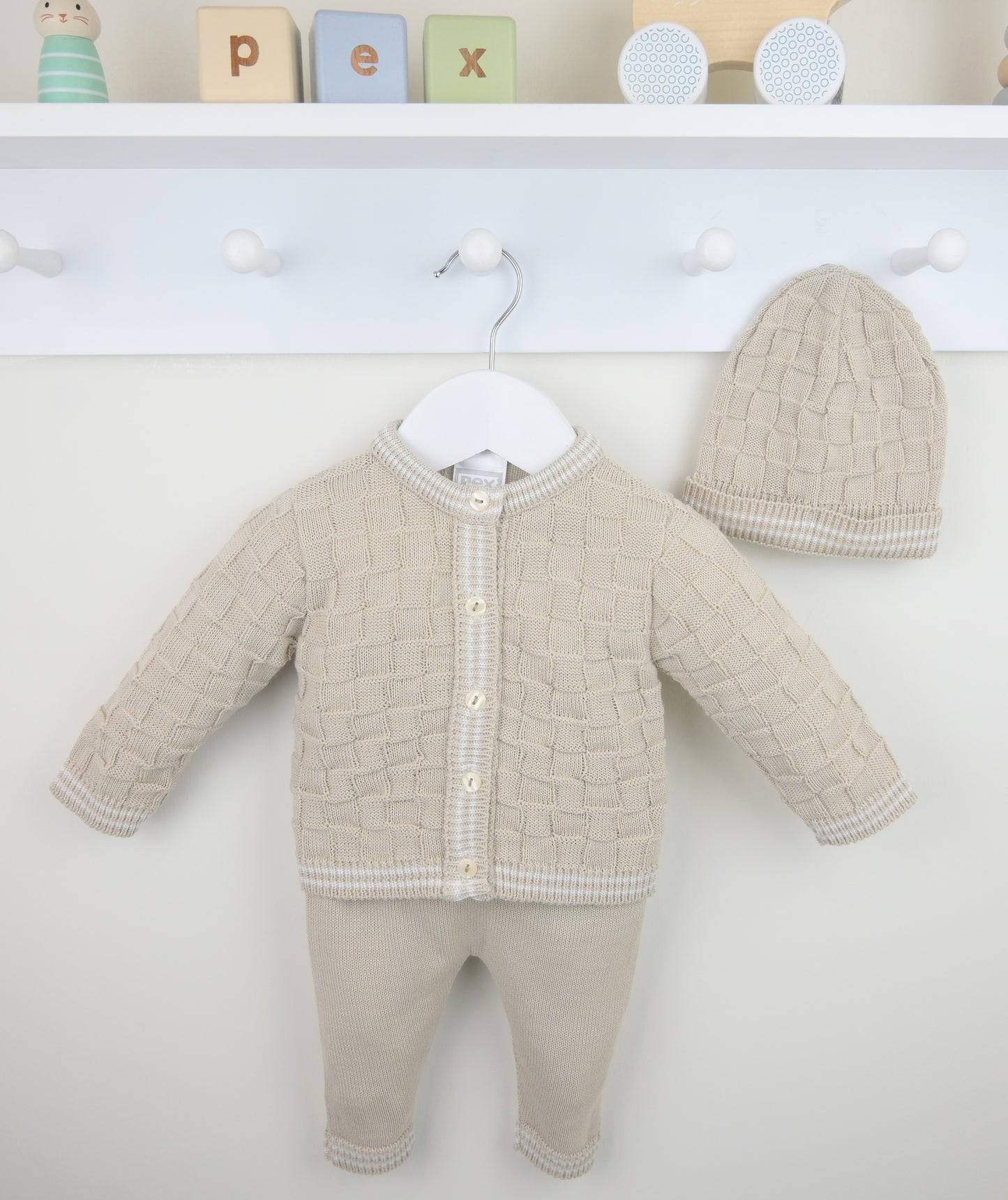 Pex Harry Natural 3 Piece Set Suit | 0-3M to 6-9M