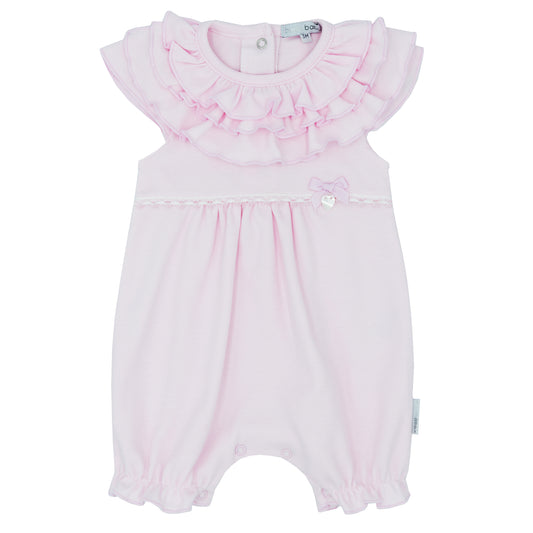 Blues Baby Girls Shortie Romper with Frill Collar