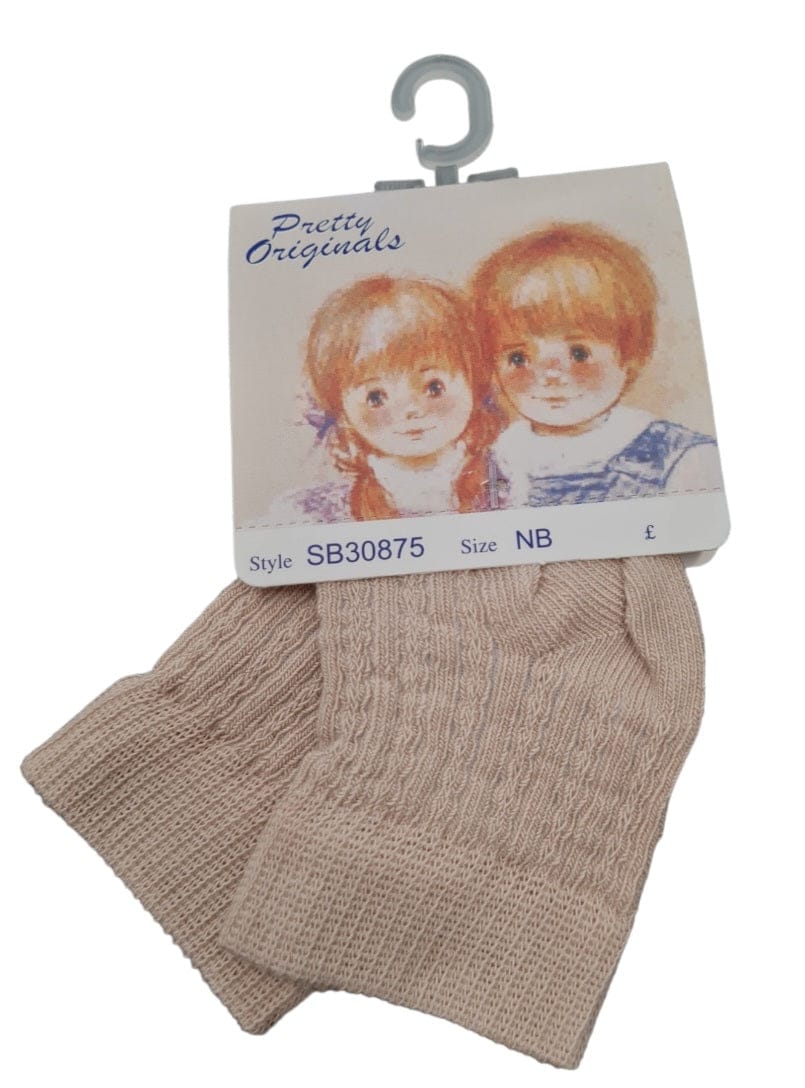 Pretty Originals Boys Camel Ankle Socks