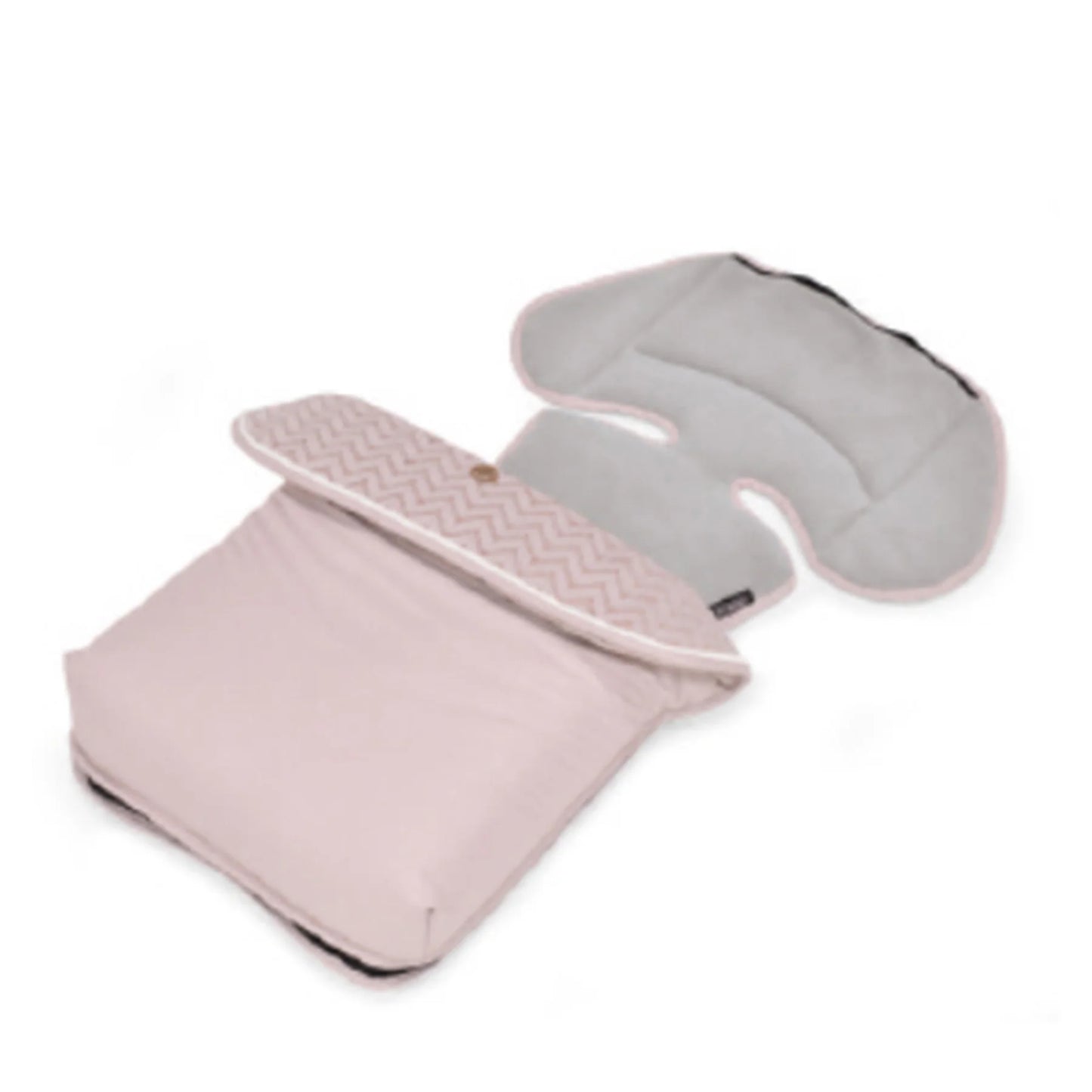 Bebecar Prive Fleece Footmuff - Woven Pink