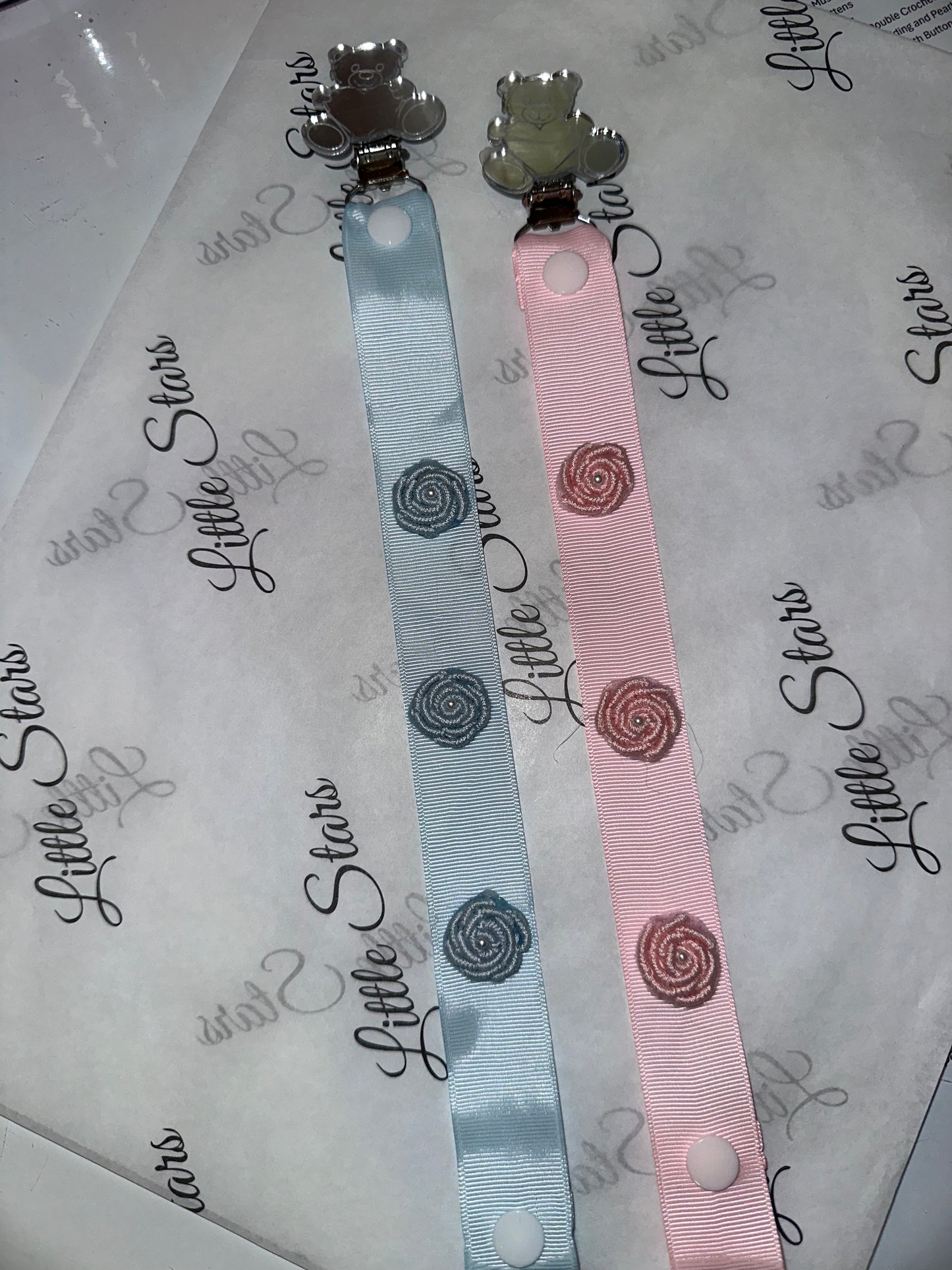 Little Stars Childrenswear Handmade Crochet Assorted Dummy Clips