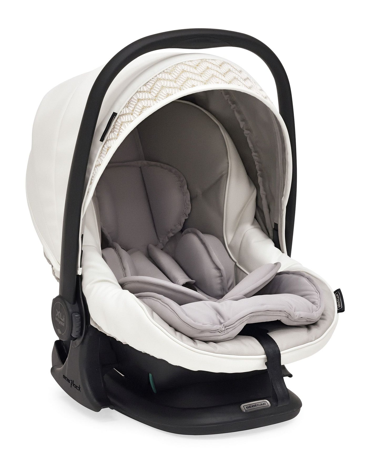 PRIVE TRIO Stylo Class Combination, Raincover & iSize car seat - Woven White