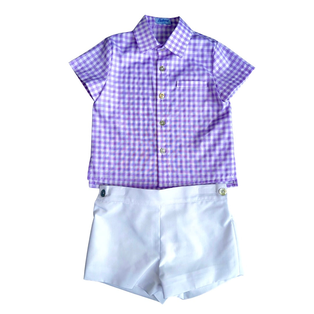 SS25 Babine Lilac Gingham Outfit