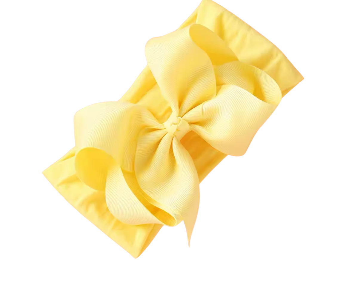 Little Stars ‘Lemon’ Large Bow Baby Headband
