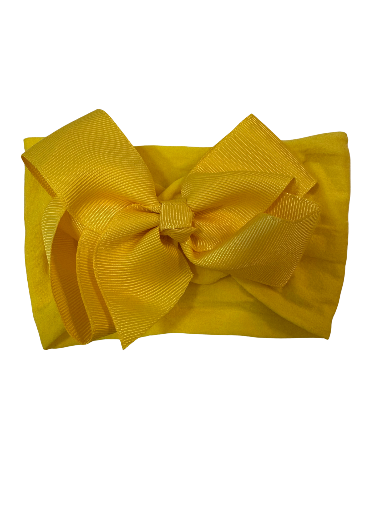 Little Stars ‘Sunflower Yellow’ Large Bow Baby Headband