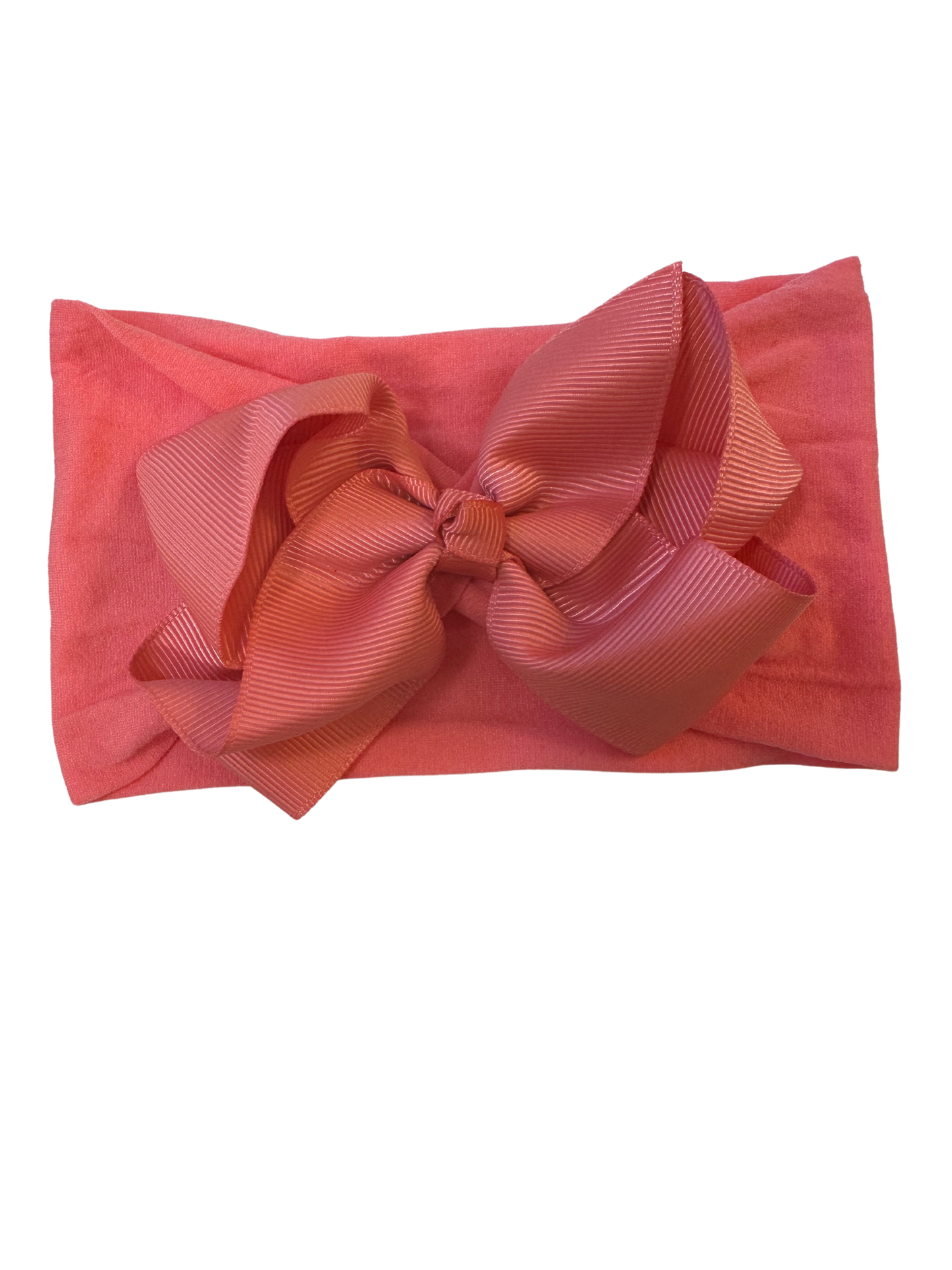 Little Stars ‘Coral’ Large Bow Baby Headband