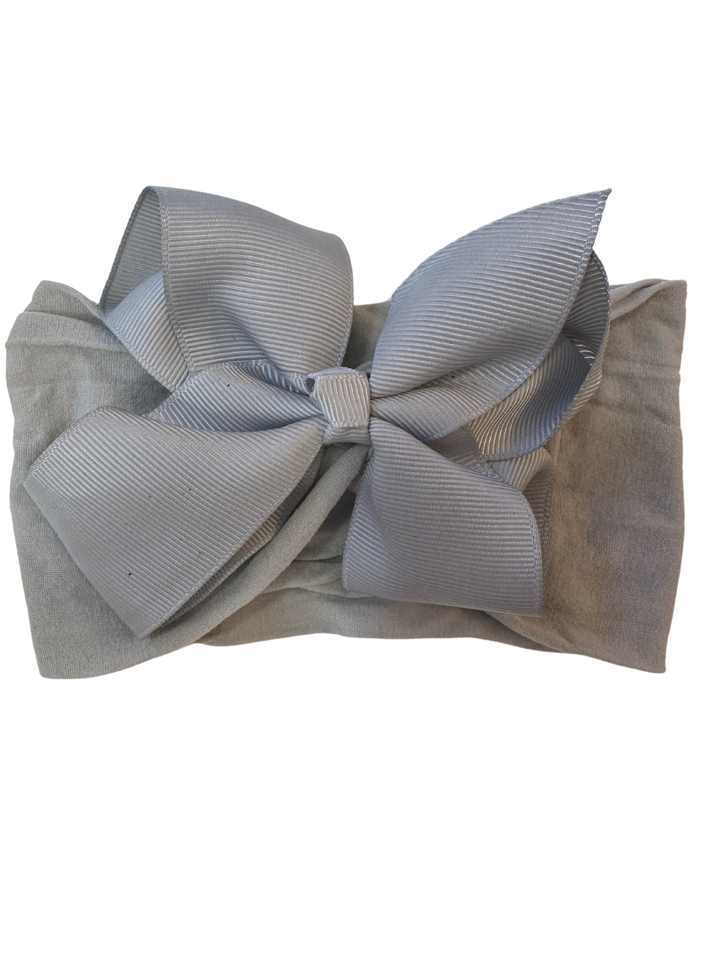 Little Stars ‘Grey’ Large Bow Baby Headband