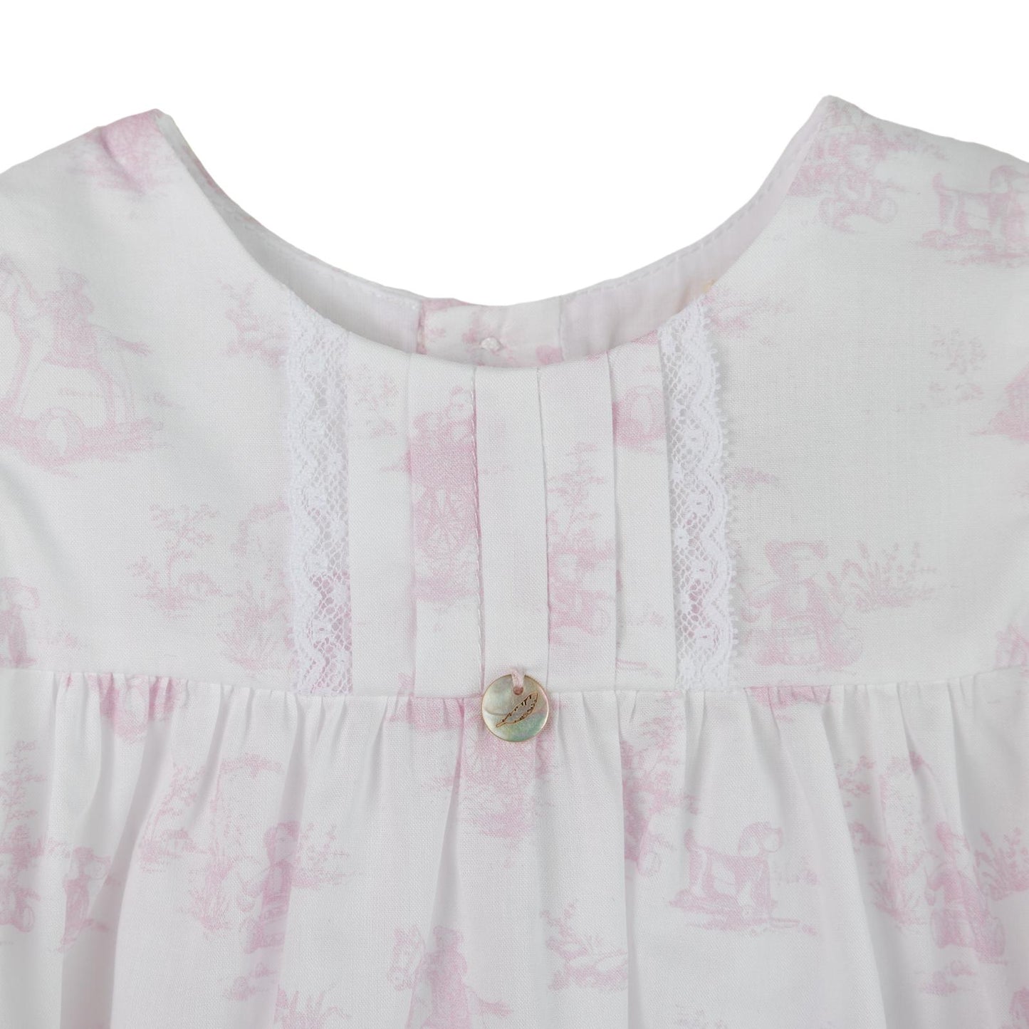 SS25 Pureté du Bébé Pink Toile Du Jouy Cotton Layette Set
