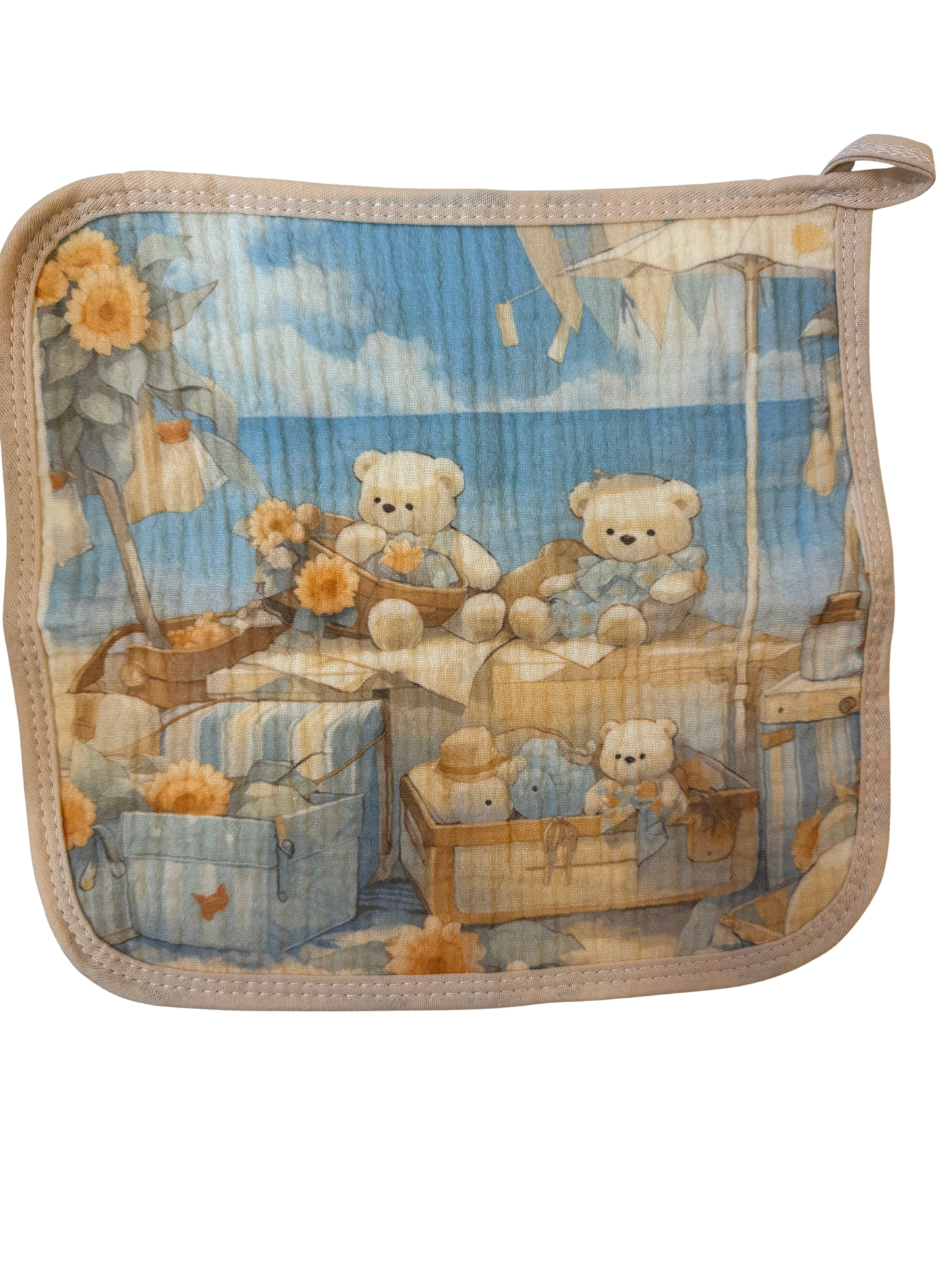Little Stars ‘Teddy' Muslin Square