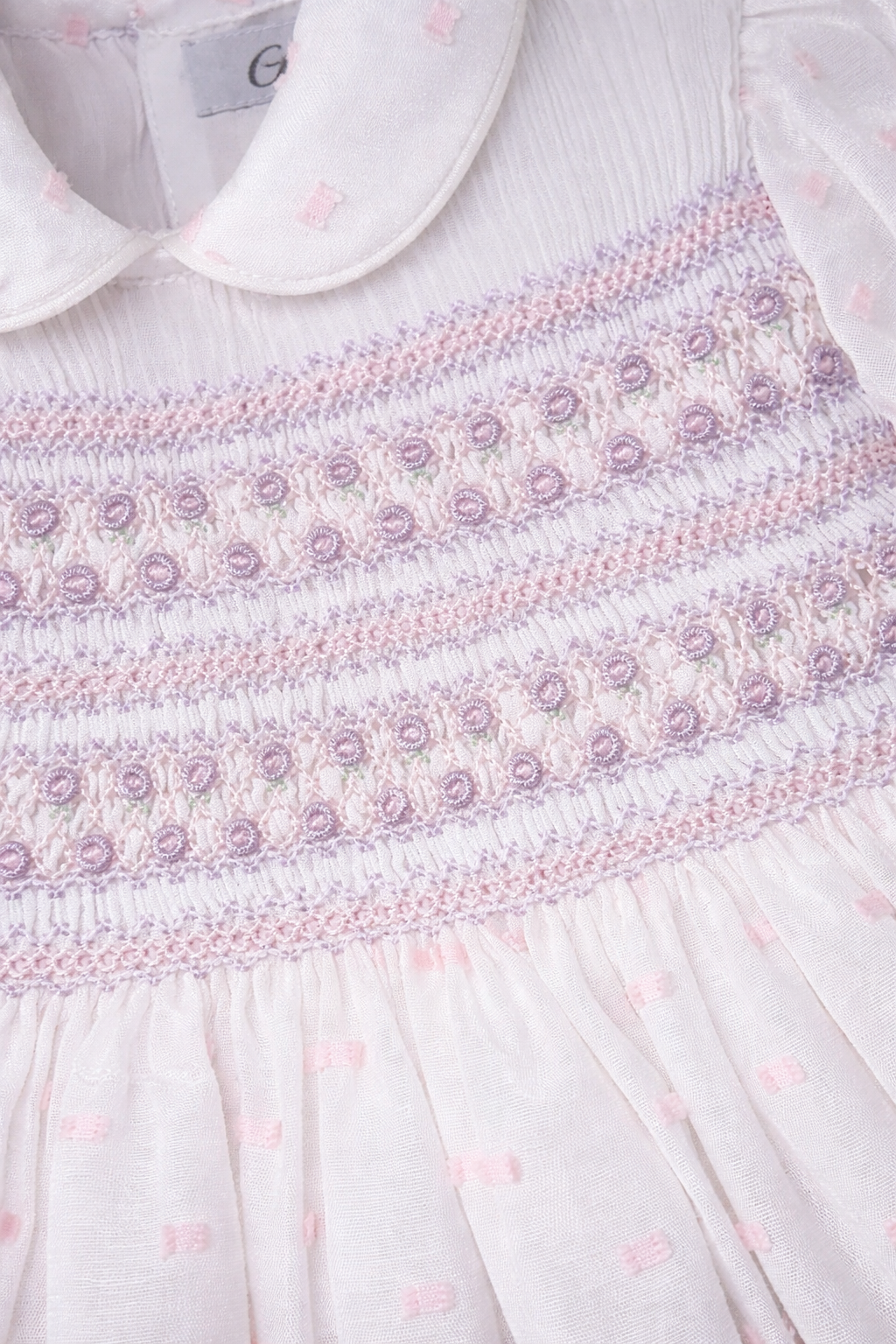 Naxos Girls Pink Smocked Dress | Summer Smocked Dress (12M-6 Years)