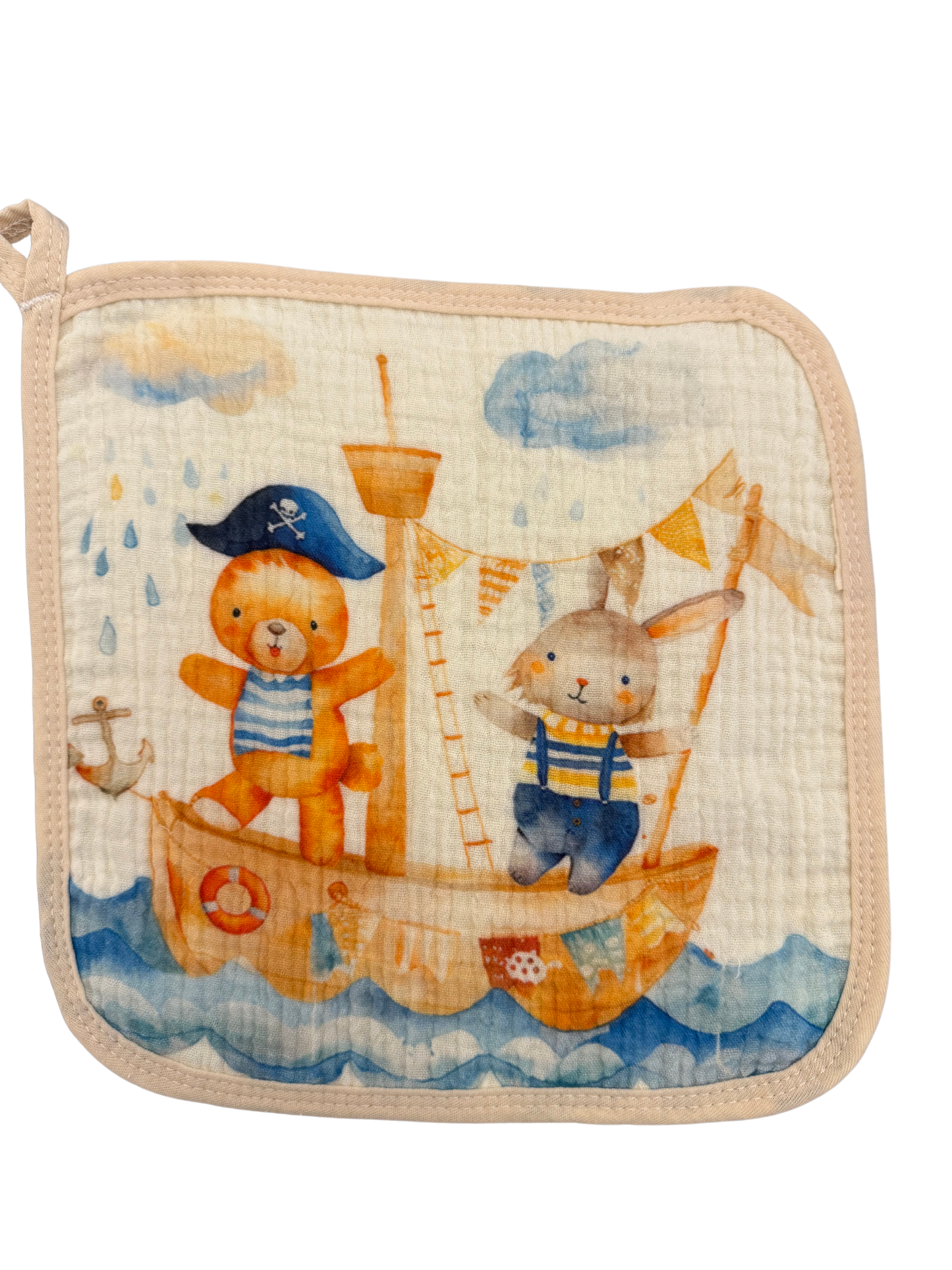 Little Stars ‘Ship Ahoy' Muslin Square