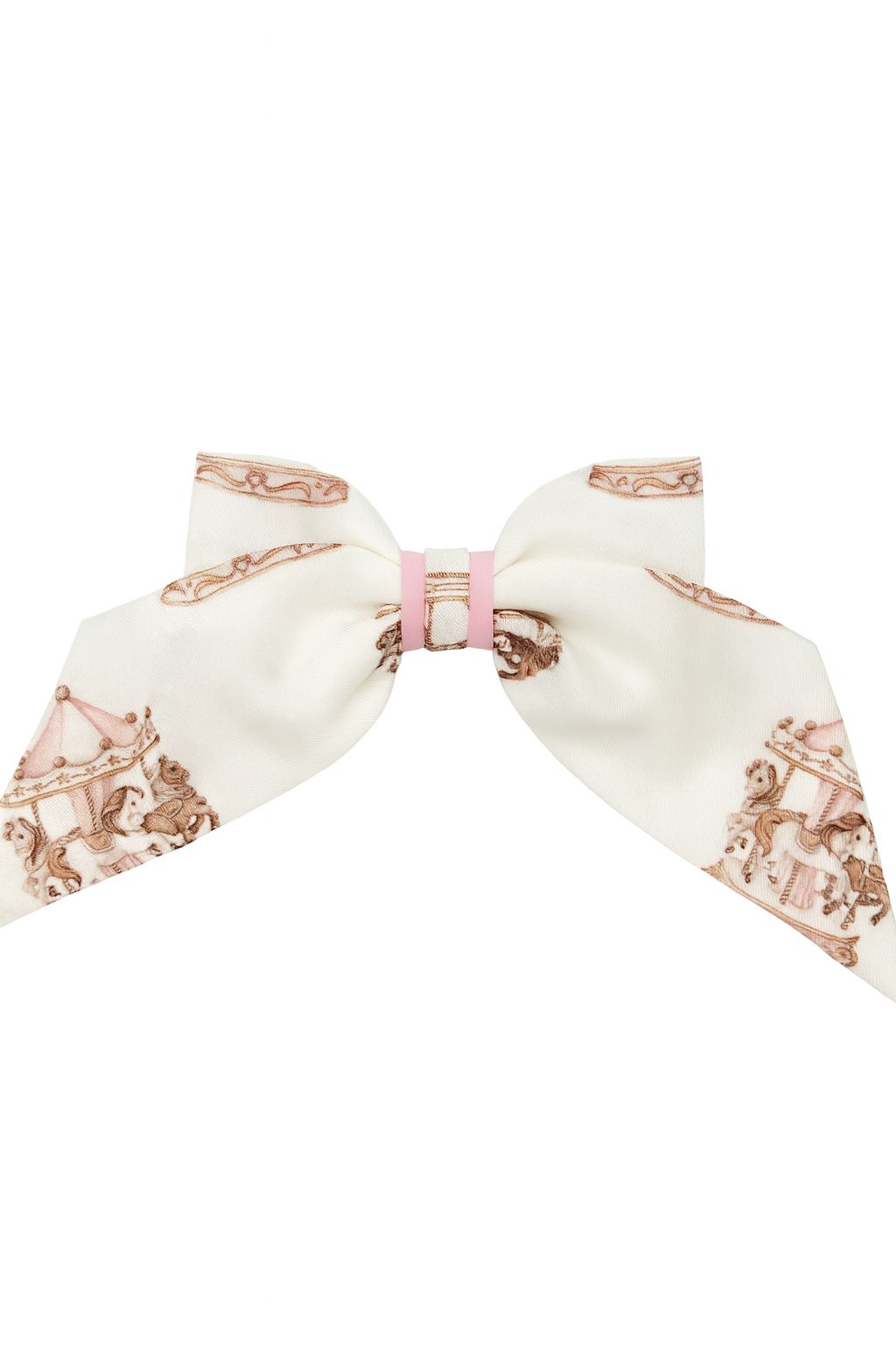 Babiné Carousel Print Girls Hair Bow Clip | Spanish Hair Accessory