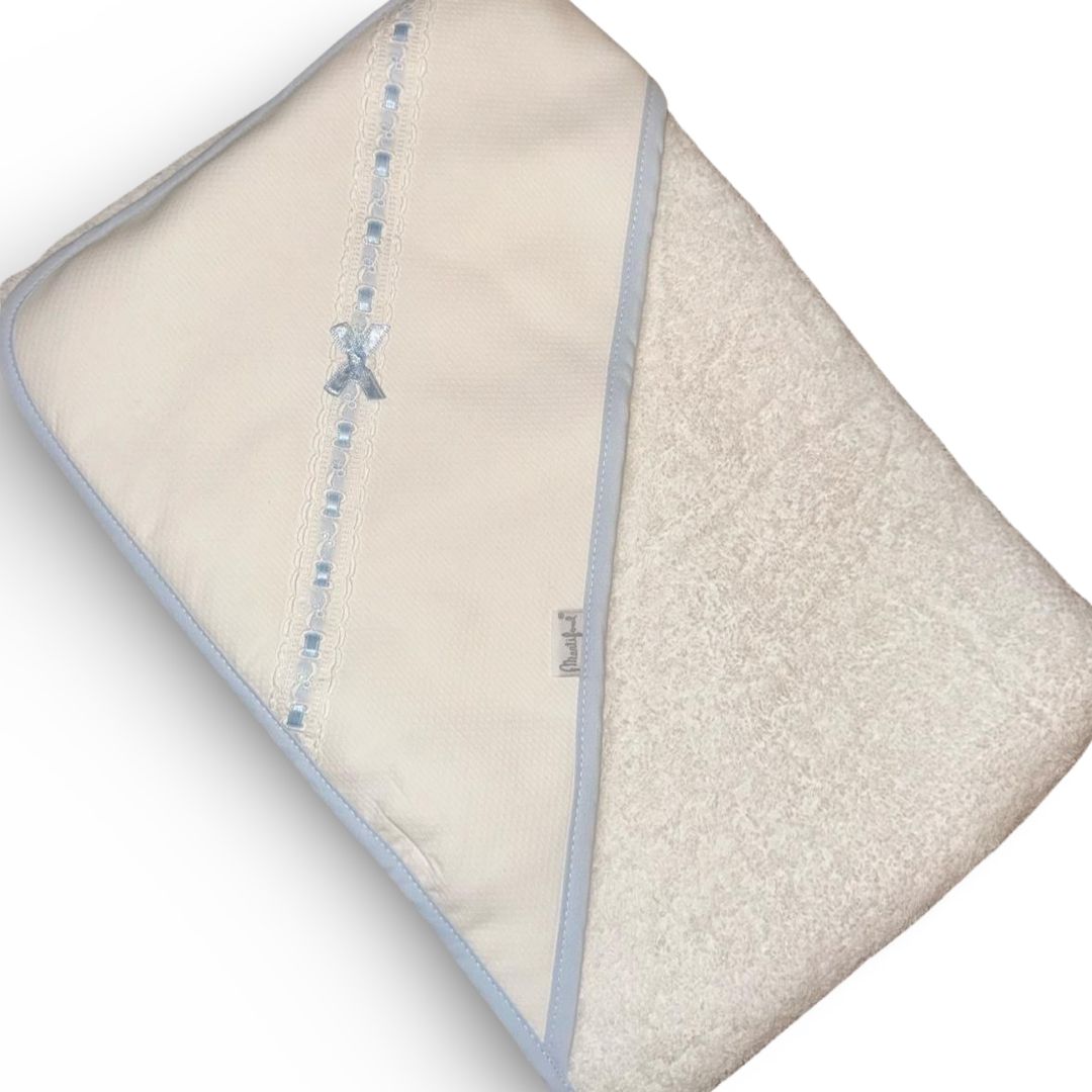 Martifanel Blue Ribbon Bow Hooded Towel