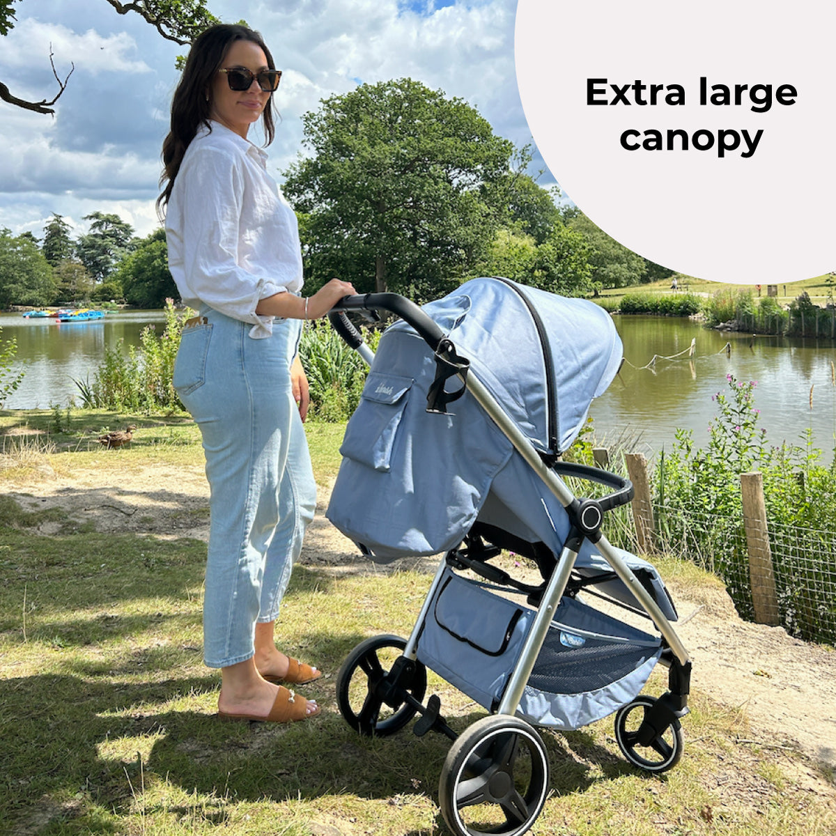 MB160 Pushchair - Blue Plaid