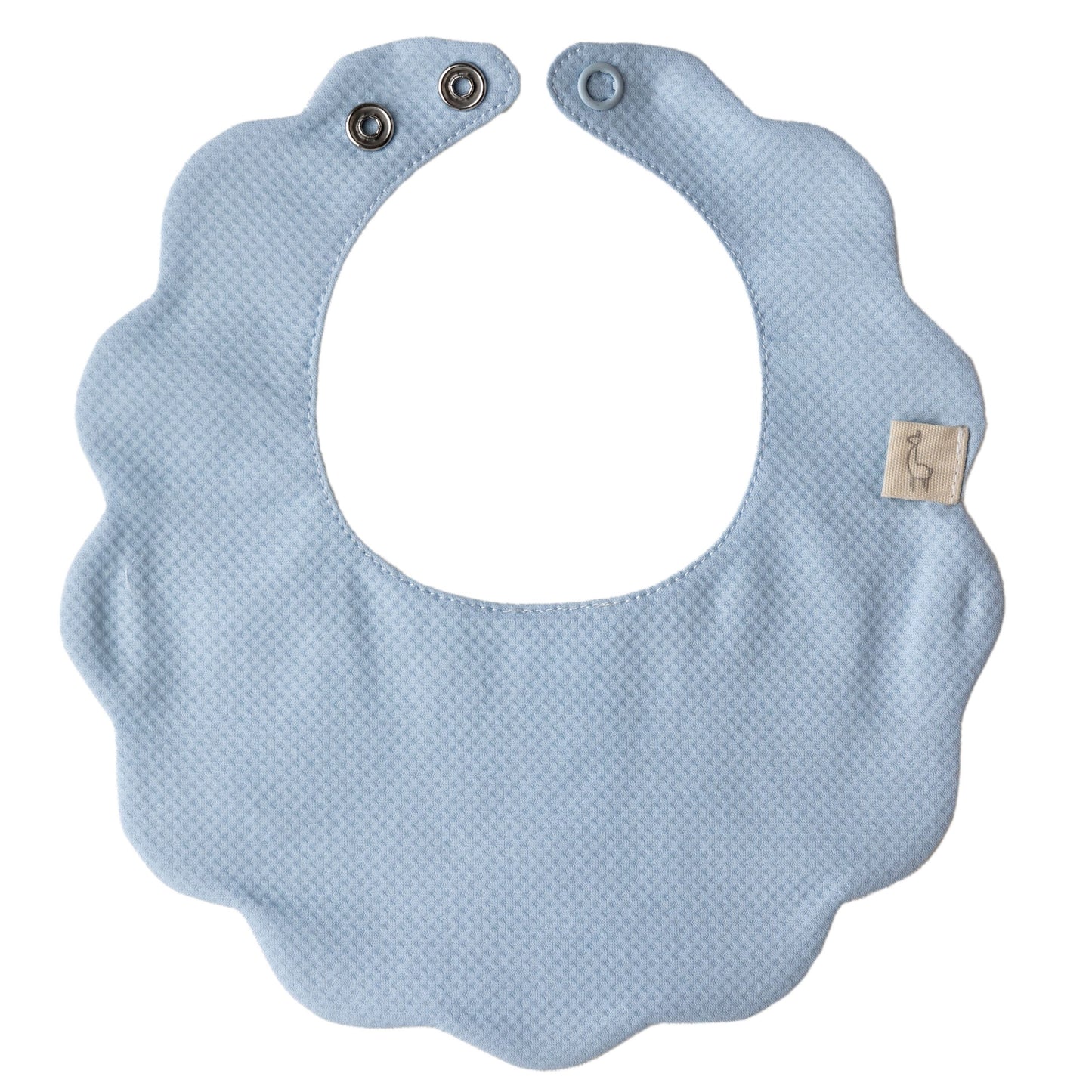Baby Gi Baby Blue Cotton Pique Scallop Collar Gift Set
