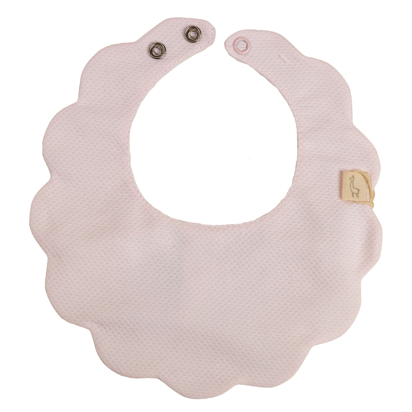 Baby Gi Baby Pink Cotton Pique Scallop Collar Gift Set