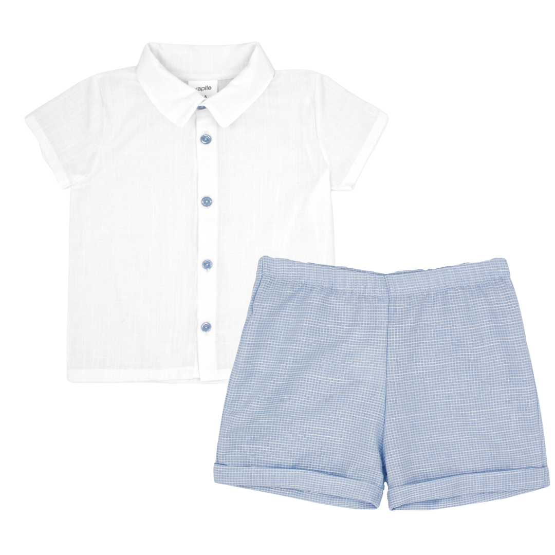 SS25 Rapife Blue Smart Shorts Set