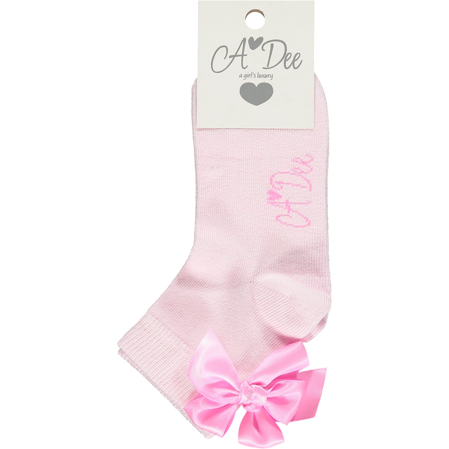 Adee Peony Pink 'Sutton' Ankle Socks